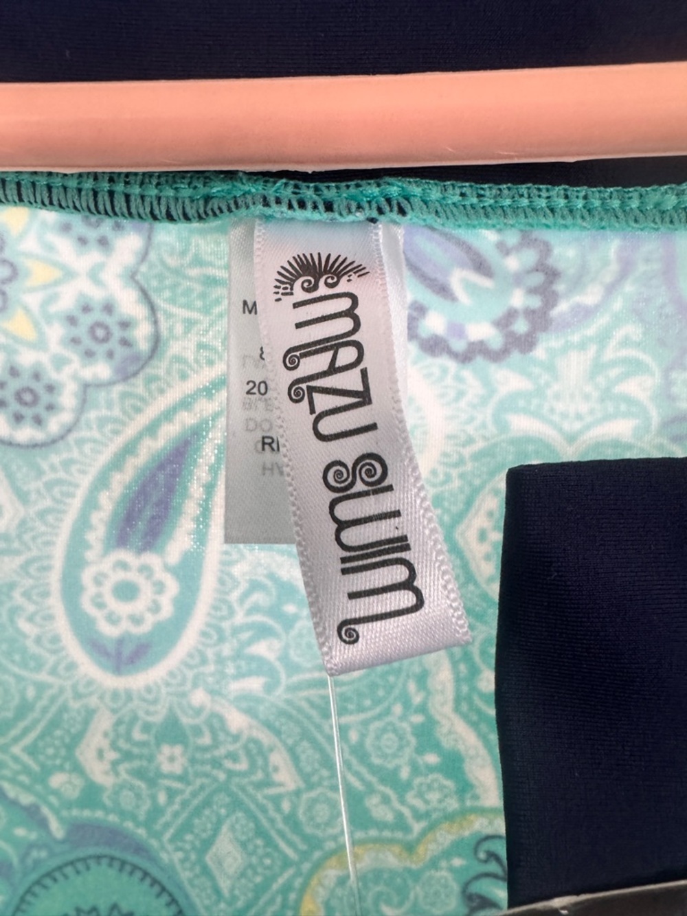 NWT Mazu Swim Paisley Mini Dress - 60s Mod Style with Pockets! - Picture 5 of 10